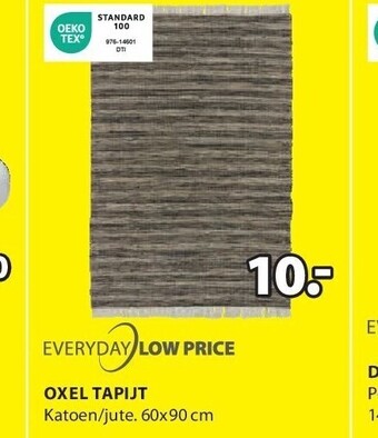 Jysk Oxel tapijt aanbieding