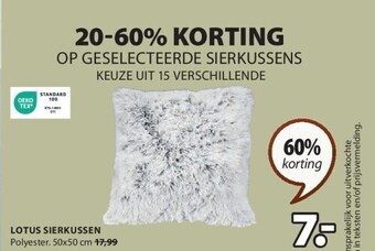 Jysk Lotus sierkussen aanbieding