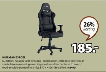 Jysk Nibe gamestoel aanbieding