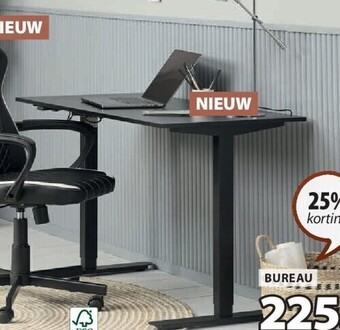 Jysk Svaneke in hoogte verstelbaar bureau aanbieding