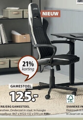Jysk Lerbjerg gamestoel aanbieding
