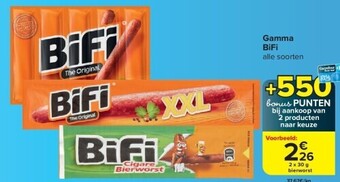 Carrefour Gamma bifi aanbieding