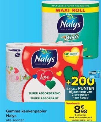 Carrefour Gamma keukenpapier nalys aanbieding