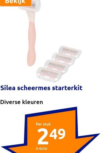 Action Silea scheermes starterkit aanbieding