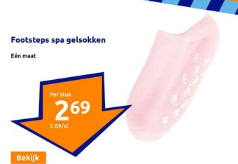 Action Footsteps spa gelsokken aanbieding
