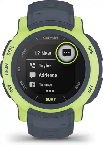 Garmin instinct 2 - sporthorloge met gps - smartwatch voor heren - 45mm - surf edition mavericks