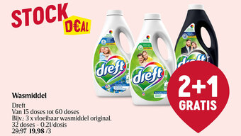 Delhaize Wasmiddel Dreft aanbieding