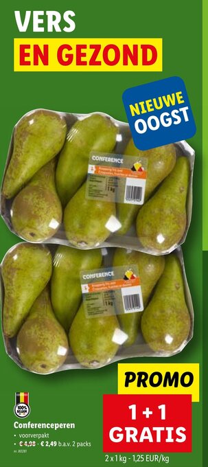 Lidl Conferenceperen aanbieding