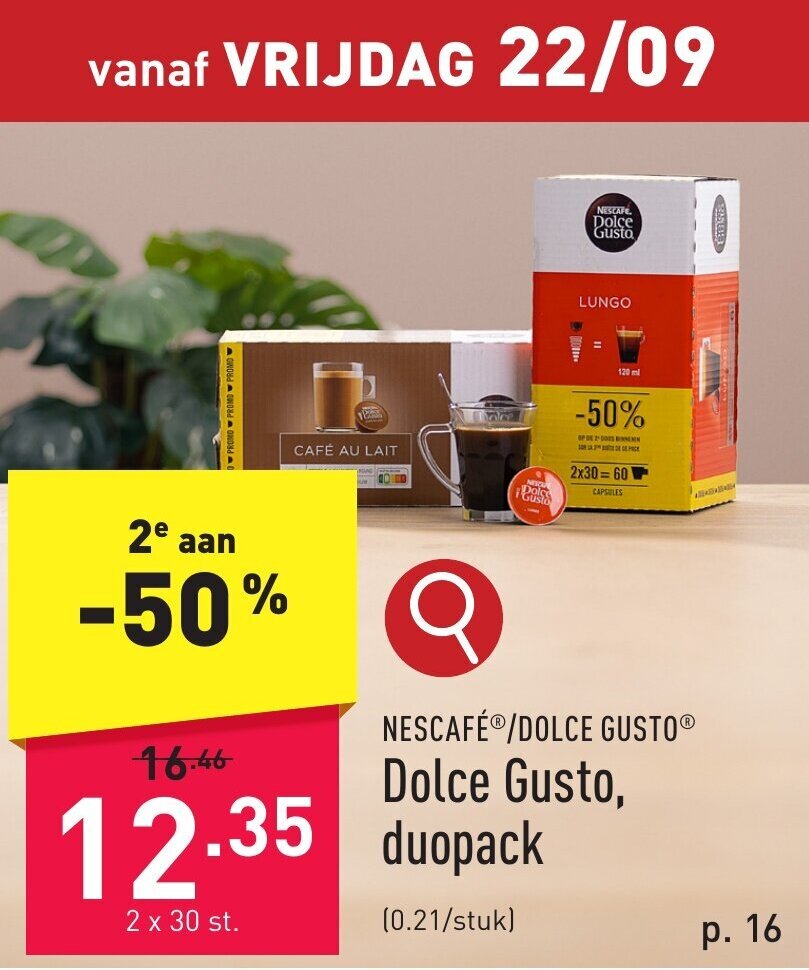 Dolce Gusto duopack promotie bij ALDI