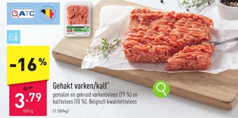 ALDI Gehakt varken/kalf aanbieding