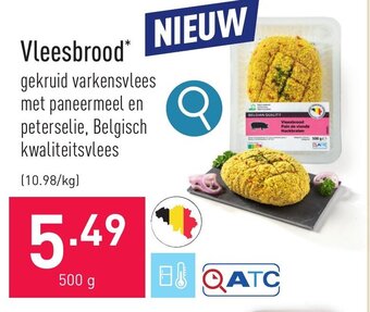 ALDI Vleesbrood 500 g aanbieding