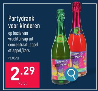 ALDI Partydrank voor kinderen 75 cl aanbieding