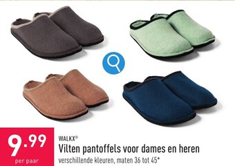 ALDI Vitten pantoffels voor dames en heren aanbieding