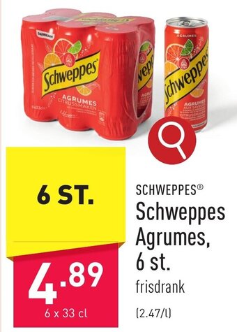 ALDI Schweppes Agrumes aanbieding