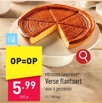 ALDI Verse flantaart 500 g aanbieding