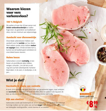 Colruyt Kotelet zonder been aanbieding