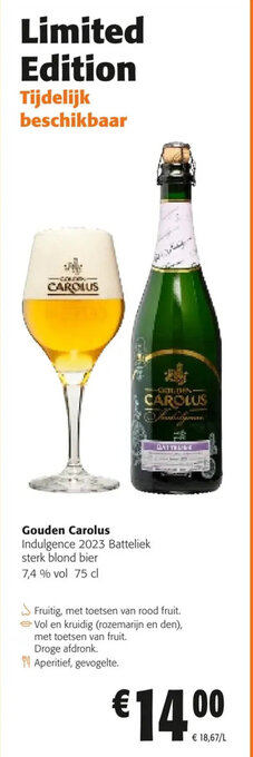 Colruyt Gouden Carolus aanbieding