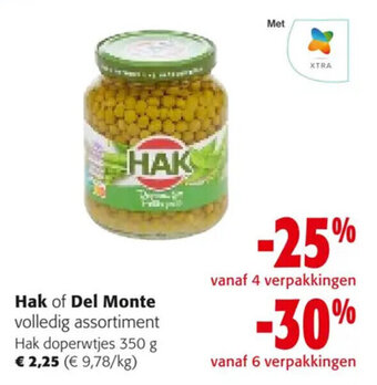 Colruyt Hak of Del Monte aanbieding