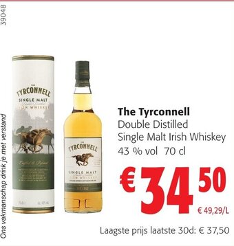 The Tyrconnell Double Distilled Single Malt Irish Whiskey 43 % vol 70 cl