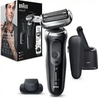Bol.com Braun series 7 71-n7200cc - elektrisch scheerapparaat mannen - met precisietrimmer - smartcare center - zwart aanbieding