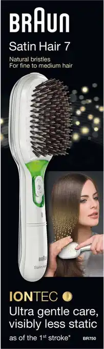 Braun br750 - satin hair 7 brush - met iontec