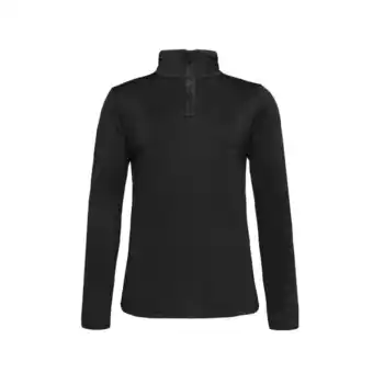 Decathlon W fabriz 1/4 zip top - trui - 896_manatee - dames - pisteskiën aanbieding