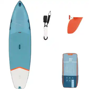 Tweedehands opblaasbaar touring supboard voor beginners 11 feet geel