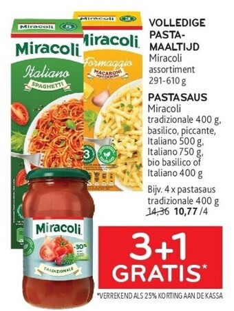 Volledige pastamaaltijd
