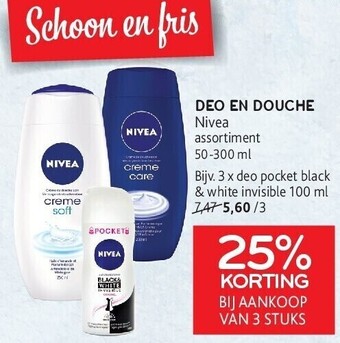 Alvo Deo en douche nivea aanbieding