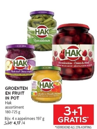 Alvo Groenten en fruit in pot hak aanbieding
