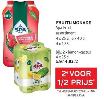 Alvo Fruitlimonade spa fruit aanbieding
