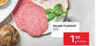 Alvo Salami fijnkost 100 g aanbieding