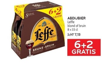 Alvo Abdijbier leffe blond of bruin 8 x 33 cl aanbieding