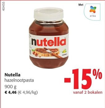 Colruyt Nutella 900 g aanbieding