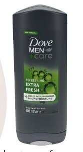 Colruyt Dove Men+Care douchegel Refreshing Extra Fresh 400 mL aanbieding