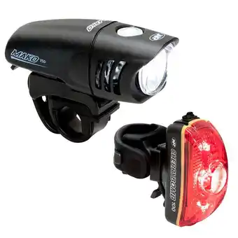 Decathlon Voorverlichting nite rider mako 250 / cherry nomb 100 combo aanbieding