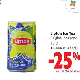 Colruyt Lipton Ice Tea Original bruisend 15 cl aanbieding
