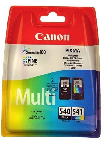 Colruyt Canon Pixma Multi 540 Black + 541 Color aanbieding