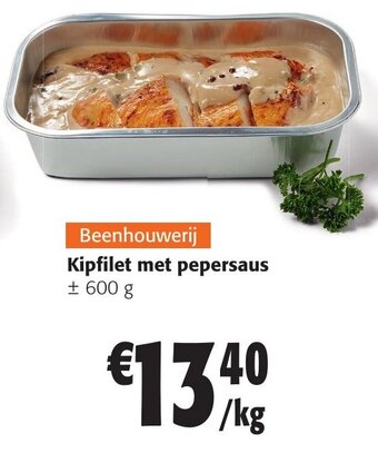 Colruyt Kipfilet met pepersaus ± 600 g aanbieding
