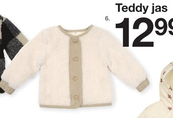 Zeeman Teddy jas Maat 68-86 aanbieding