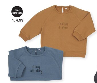 Zeeman Baby Sweater Maat 68-86 aanbieding