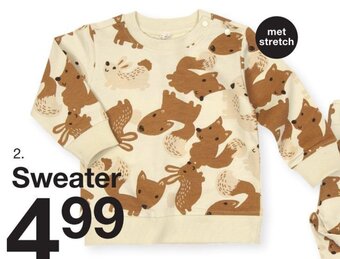 Zeeman Sweater Maat 68-86 aanbieding