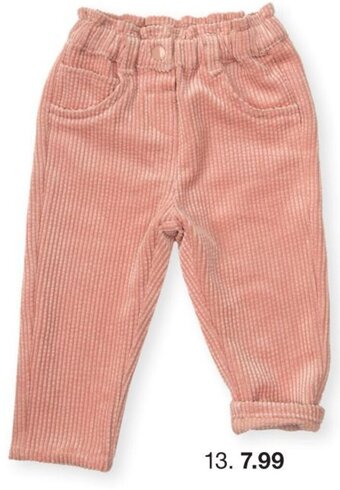 Zeeman Broek Maat 68-86 aanbieding