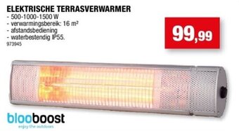 Hubo blooboost ELEKTRISCHE TERRASVERWARMER 500-1000-1500W aanbieding