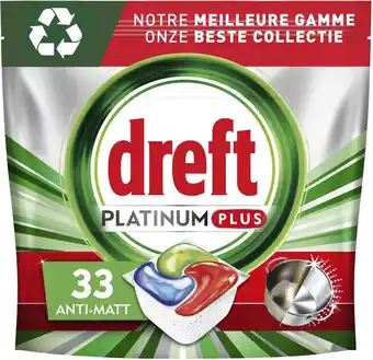 Bol.com Dreft platinum plus all in one - vaatwascapsules - citroen - 33 capsules aanbieding
