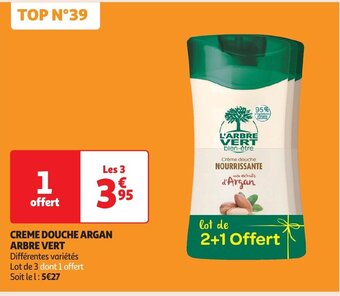CREME DOUCHE ARGAN ARBRE VERT