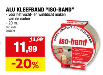 Hubo ALU KLEEFBAND "ISO-BAND" aanbieding