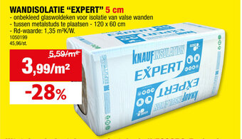 Hubo WANDISOLATIE "EXPERT" 5 cm aanbieding