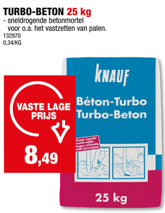 Hubo TURBO-BETON 25 kg aanbieding