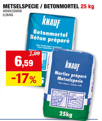 Hubo METSELSPECIE / BETONMORTEL 25 kg aanbieding